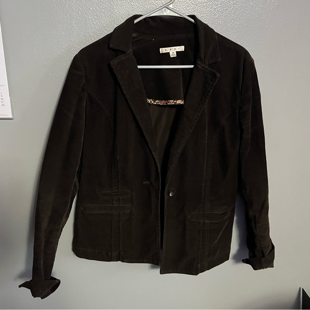 CABI Women’s Brown Corduroy Jacket vintage size Medium